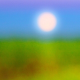 Collectible, Colored Photography, Impressionistic, Moon, Water, Abstract landscape