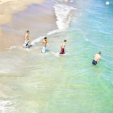 Impressionistic Photography, beach, ocean, people, Florida