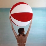 swimming, beach, beach ball, figurative