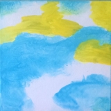 water, ocean, small painting, sea life