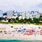 South Beach, Florida, people, beach, Pop Art, Pop Photography